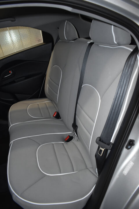 Kia Rio Full Piping Seat Covers - Rear Seats